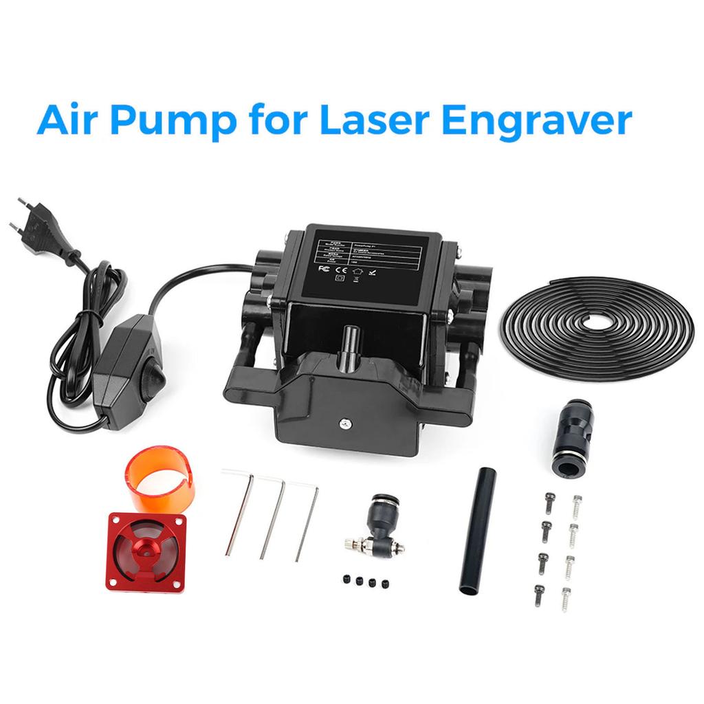 TwoTrees Air Assist Pump Adjustable Airflow Low Noise Air Assist Kit for Laser Engraving Cutting Machine 10-30L/Min