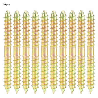 10ks 6*60mm Kolíkový šroub Dřevoobráběcí Nábytkový konektor Oboustranný šroub