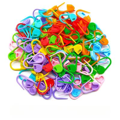100 spilli di plastica colorati da 20 mm, piccoli spilli per marcatura per lavori a maglia a mano, maglioni, sciarpe, uncinetto