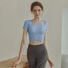 Direct Supply, Yoga with Chest Pad, Beautiful Back T-shirt, Slim Fit and Thin, Nude Fitness Sports Running Long-sleeved Top