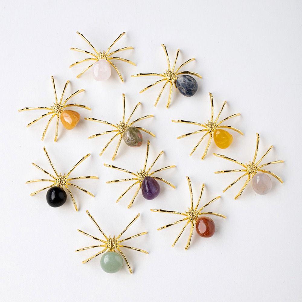 Spider Shape Spider Miniatures Crystal Spider Crystal Crafts Spider Ornaments  Party Decorations