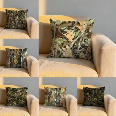 Northwest Realtree Pattern Cushion Cover Soft Reversible Durable Pillow Cover MultiScene Use for Home Car Daily Comfort