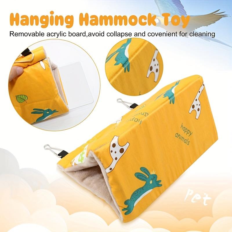 1pc Winter Warm Parrot Snuggle Hut & Hanging Bed, Softest Material Cage Accessory, Perfect for Cockatiels & Parakeets
