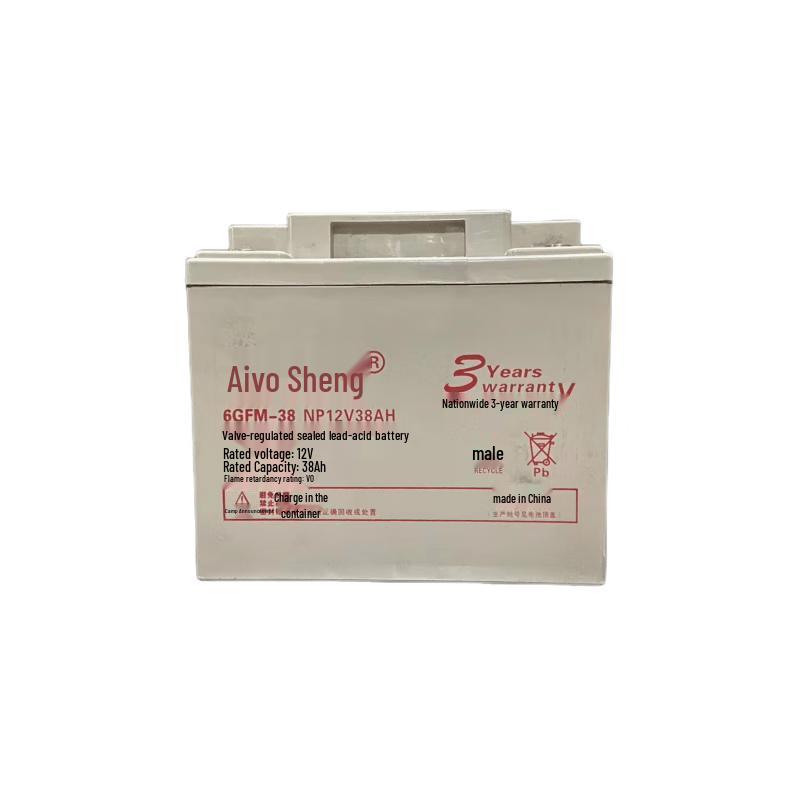 Aiwo Sheng Maintenance-Free UPS/EPS Lead-Acid Battery CN plug (adapter included) 12V 38AH