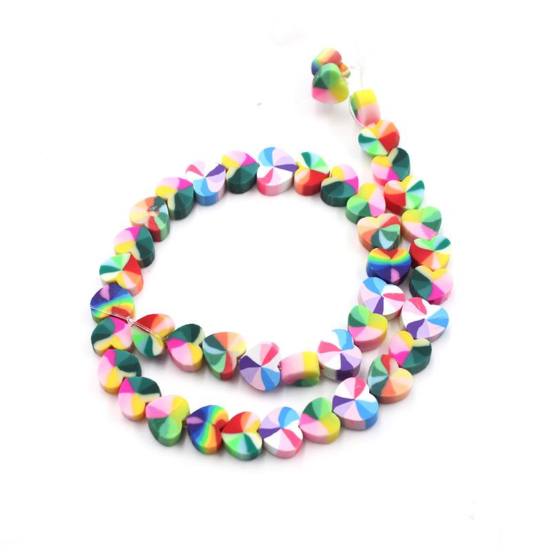 Soft Pottery Beads Beaded Handmade Materials Diy Jewelry Accessories Mobile Phone Chain Bead Separation Mixed Color Soft Pottery Loose Beads