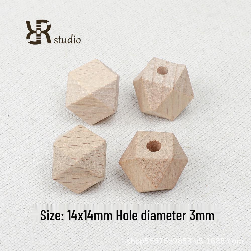 Retro Braune Geometrische Holzperlen für Minimalistischen DIY Schmuck