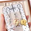 Cute Cartoon Cat Cookie Phone Charm Strap Soft Kitty Phone Lanyard Strap Key Chains Bag Pendant Decoration Handmade Gift