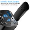 Biloplader FM-sender Bluetooth Audio Dobbelt USB Bil MP3-afspiller autoradio Håndfri Oplader 3,1A Hurtigoplader Biltilbehør