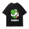 Super Mario Yoshi T-shirt Men and Women Summer Cotton Y2K Clothing Fashion Breathable Anime Fans Short Sleeve Tops Streetwear