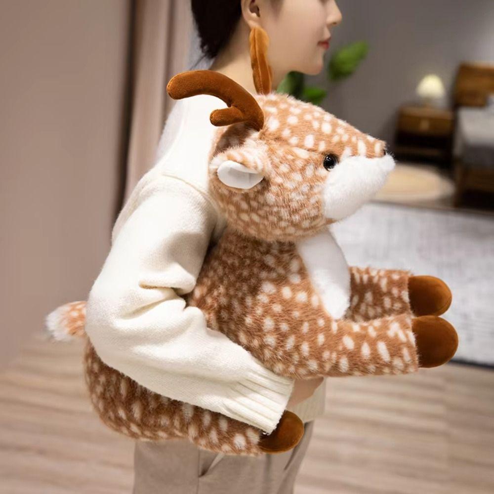 Interactive Christmas Deer Toy PP Cotton Stuffed Animal Dolls Toys  Home Decor