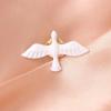 Pin De Cuello De Ramillete Para Mujer Y Hombre, Broche De Paloma De La Paz Blanca, Arte De Metal, Insignia De Moda Coreana, Joyería, Nuevo