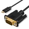 USB C 3.1 To VGA Adapter 1080P Type-C Male To VGA Male Video Converter Cable For HDTV Projector Laptop Monitor