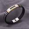 Men's Hip-Hop Titanium Steel & Silicone Bracelet