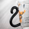 Japan Style 300ML Cute Cat Glass Water Cup Milk Tea Tea Cup Kitty Coffee Mug with Cat Tail Handle Drinkware