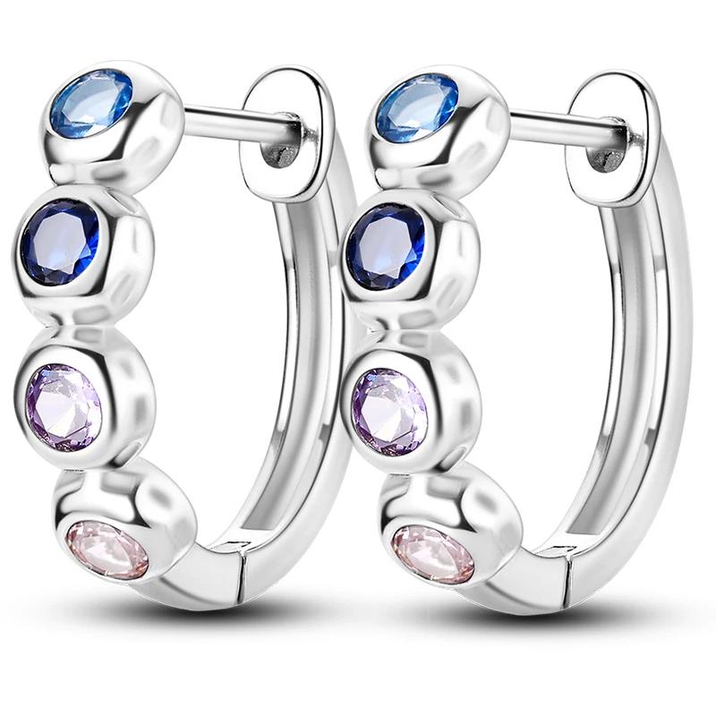 Sales100 % S925 Sterling Silber Sterne Mond Herzförmige Frauen Ohrringe Fit Original Ohrringe Hochzeit Edlen Schmuck Geschenke