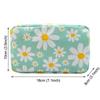 Trendy Large Capacity Corduroy Makeup Bag Travel Printed Toiletry Organizer Bag Makeup Brush Skincare Storage Bag for Women
