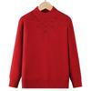 Women Plus Size Half Turtleneck Knit Sweater Rhinestone Warm Winter Pullover Top