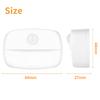 Motion Sensor LED Night Light Lights Indoor Lamp Mini Battery Operated Wireless Soft Wall Cabinet Hallway Lighting Kids Sleeping