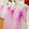 1 Pcs Lace Chair Sashes Elegant Premium Quality Chair Ribbons Bows Chairs Tie Back Chairs Decoration For Wedding Banquet Party