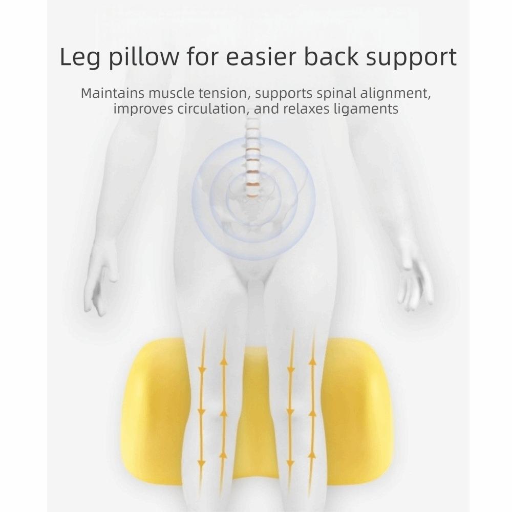 Four Seasons Wave Shape Leg Pillow Rebound Cotton Color Blocking Knee Pillow Comfortable Foot Rest Pillow Elderly People