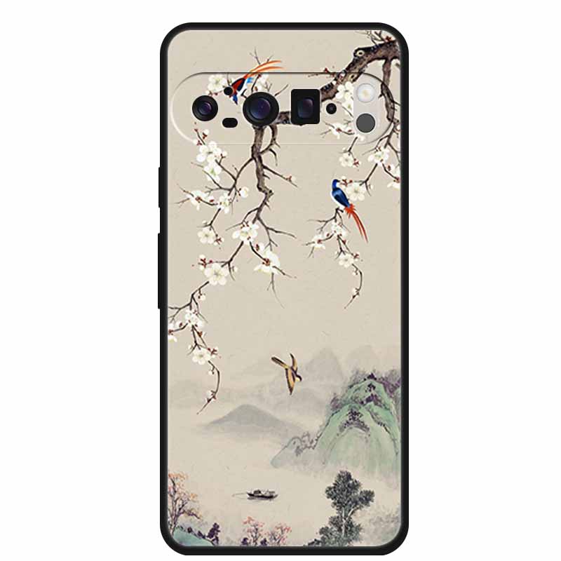 3D Emboss Cover For Google Pixel 9 Pro XL / Pixel 9 Pro / Pixel 9 Case Flower Relief Soft Silicone Cover For for Google Pixel 9