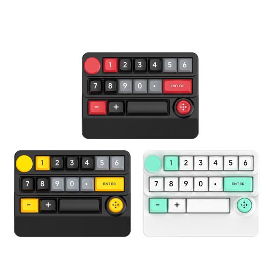 3 Modes Mini Wireless Keyboard with RGB Backlit Macro Programmable 15 Key Hot-swap DIY