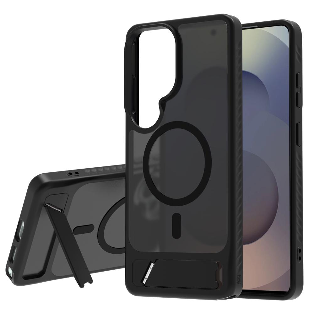 

LEREACH Le-Chic Series for Samsung Galaxy S26 Ultra Magnetic Case TPU + PC Kickstand Phone Cover