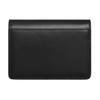 Celine Triomphe Logo Snap Closure Leather Card Holder Women Accessories Black 10I583DPV-38SI