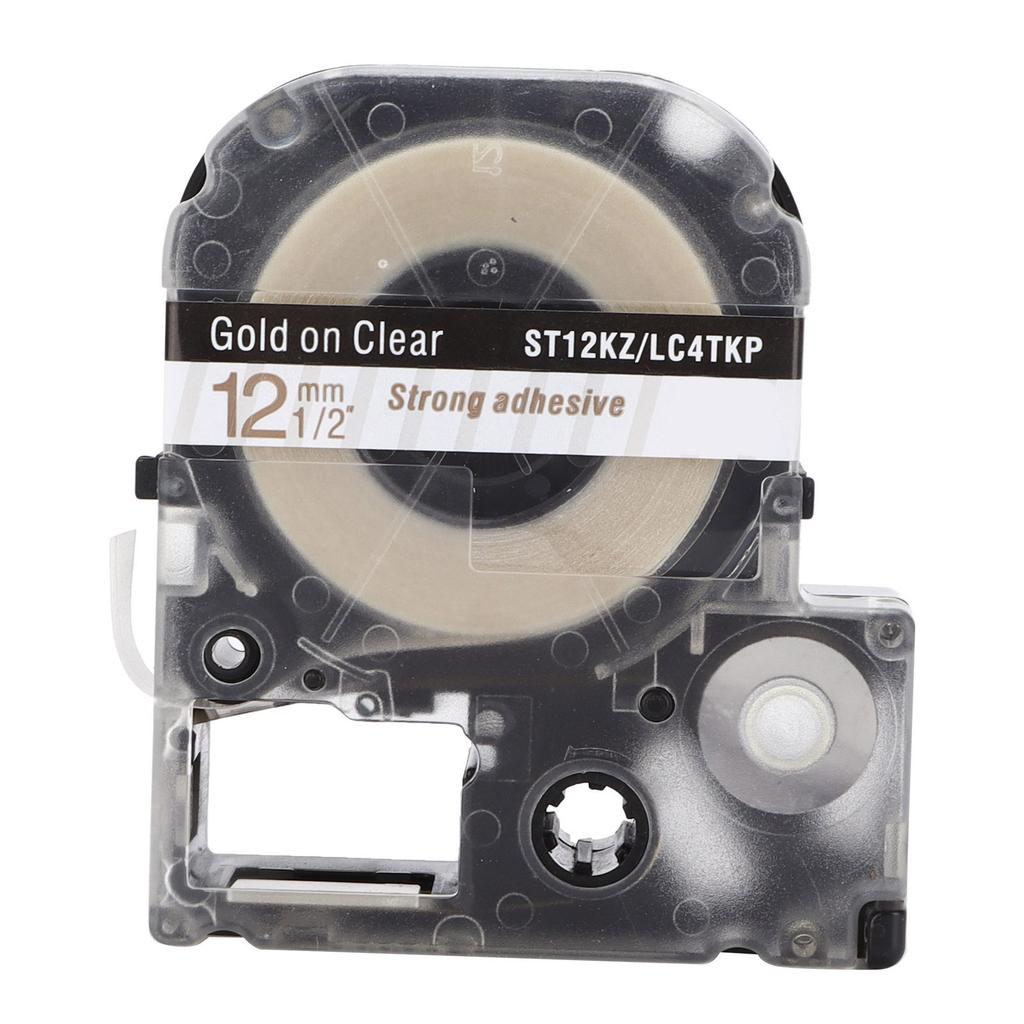 Labeling Tape Corrosion Wear Resistance 12mm Anti Corrosion Label Making for KING JIM Printer
