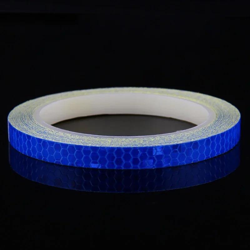 1Cm*8M Bike Stickers Reflective Tape Cycling Fluorescent Reflect Strip Adhesive Tape For Bicycle Warning Safety Bike Accessories