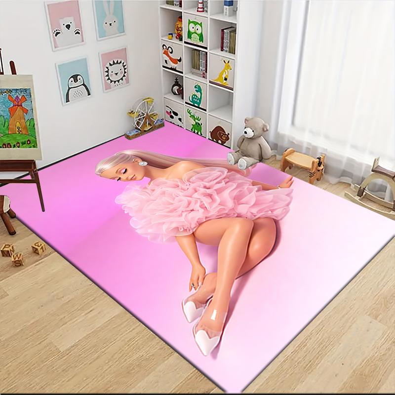 Pink Fantasy Doll Carpet Rug Soft Washable Antislip Home Living Room Sofa Mats Personalized Christmas Rug