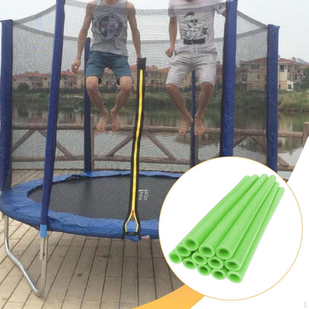 12 Foam Covers for Trampoline Poles, 40 Cm, Easy To Assemble, Portable, , Direct Replacement