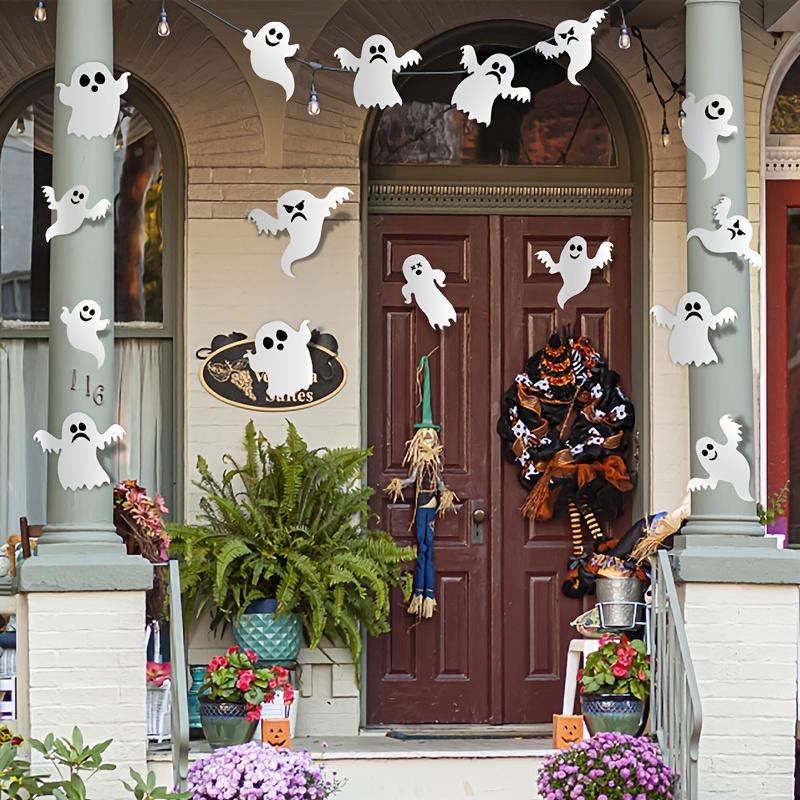 21-Piece Set of Halloween Wall Stickers – Self-adhesive Ghost Wall Stickers for Bathroom, Living Room, Porch, and Home Decoration