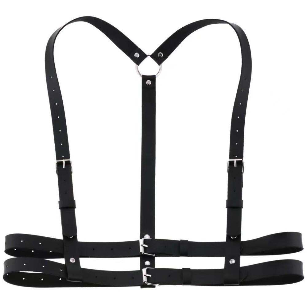 Punk Women's Waist Chain Y2K Style Chest Waist Harness Unisex Body Bondage Waist Strap Party