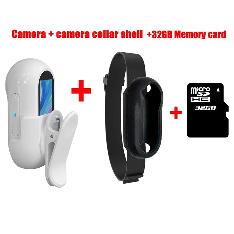 Haustierhalsband-Kamera Kein WLAN Erforderlich HD 1080P Kabellose Mini-Sportkamera Katzenkamera Halsband Hundetracker-Halsband Mit Videoaufzeichnungen