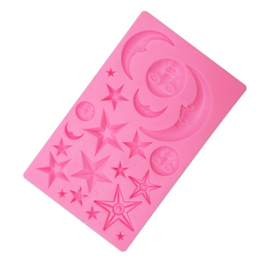 Multi-cavity Baking Mold Stars Moon-faces Human Faces Silicone Cake Mousse Mould Food-grade Diy Mold