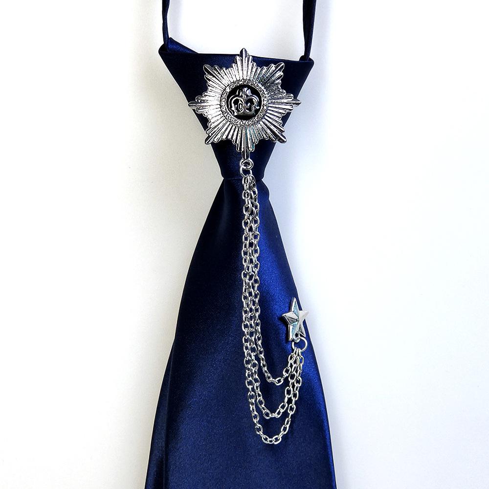 Unisex Retro Gotisches Fliege mit Quastenketten Corsage