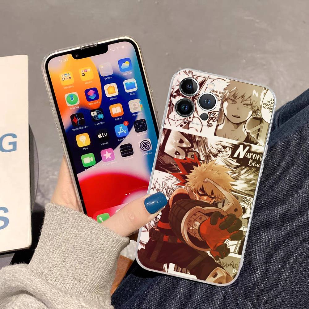 Vintage Anime My Hero A-Academia For IPhone 17 16 15 14 13 12 11 Pro Max Plus Phone Case High End Silicone