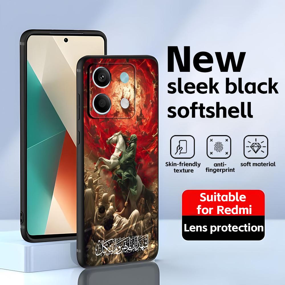 Imam Hussain Shia Ali Handyhülle Für Redmi Note 14 13 12 11 Pro Plus S 5G 14C A3 Weiche Schwarze Handyhülle