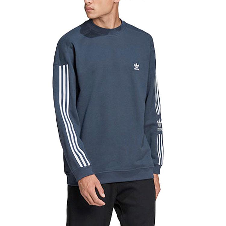 Adidas Originals Sweatshirt Men's Dark Gray & Navy Blue HC1997