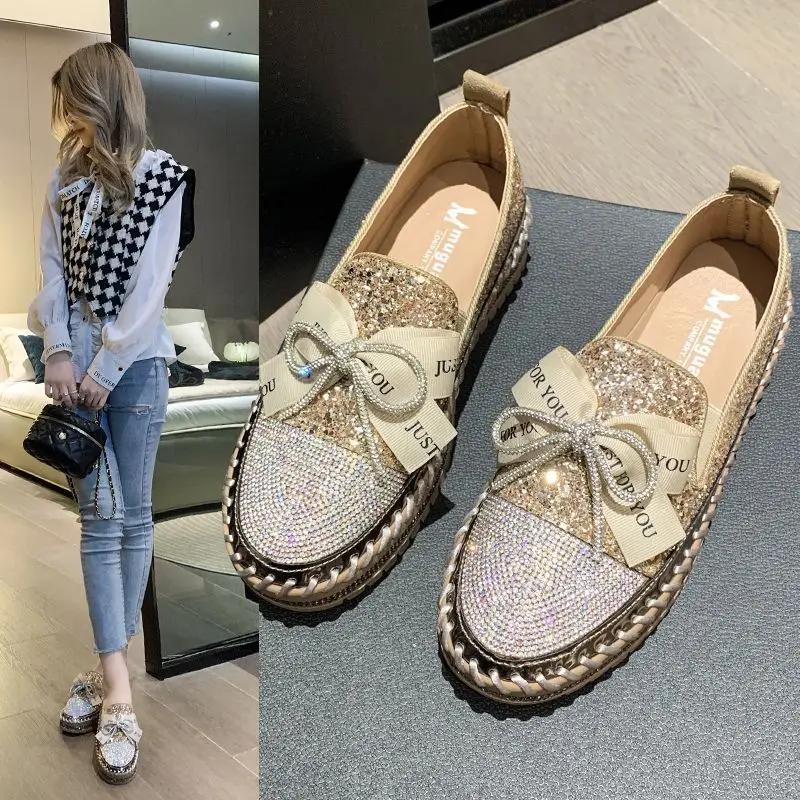 High on Platform Woman Footwear Korean Shoes for Women Round Toe Stylish H Designer Luxury Deals Trends 2025 Casual Cheap New In
