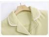 Women's Winter Coral Fleece Pajamas: Spring/Autumn Style, Plus Velvet Cardigan, Solid Color, Warm Sea Island Fleece Home Wear Set.