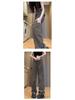 2024 Men’s Brown Retro Logger Jeans - Straight Leg High Street Casual Pants