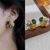Romance Crystal Earrings Featuring Rose and Pearls Fashion Ear Accessories Delicate Earrings for Everyday Elegances