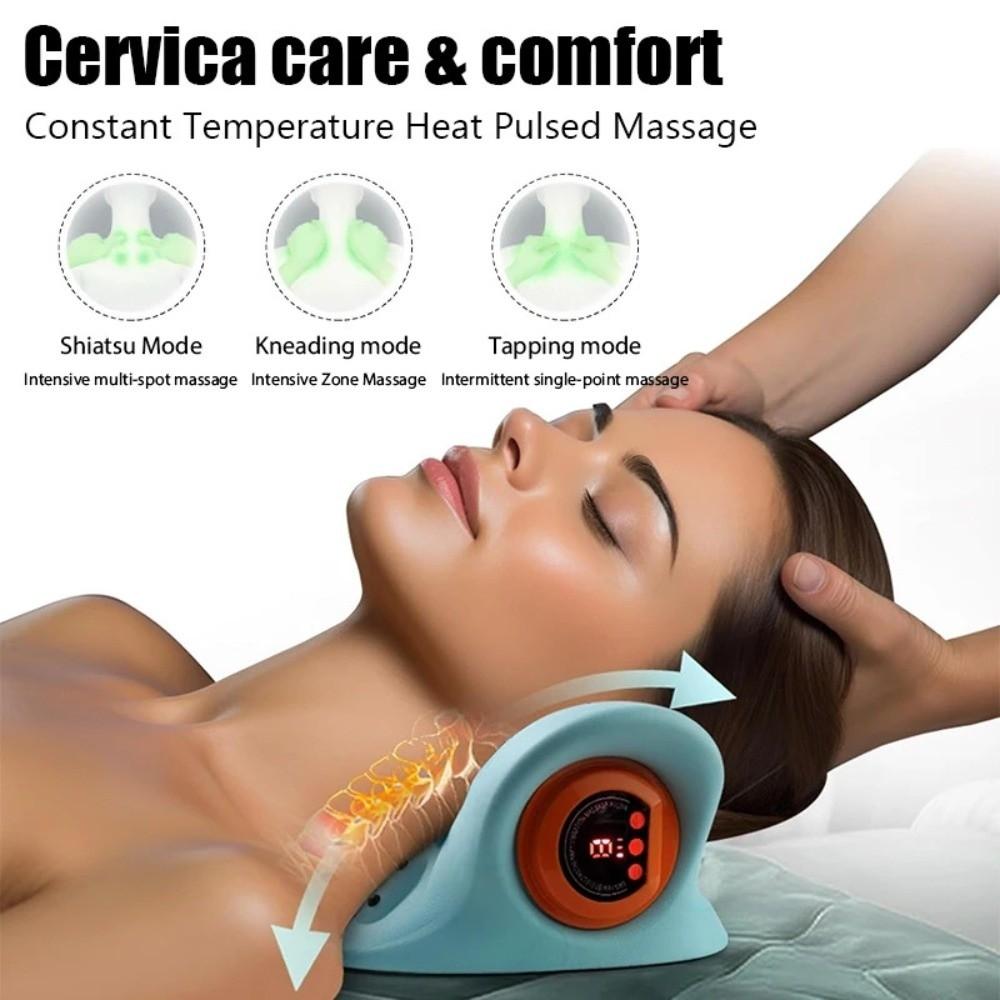 Neck and Head Cervical Massager EMS Acupoint Massage Pillow Cervical Massage Pillow Relaxation Use