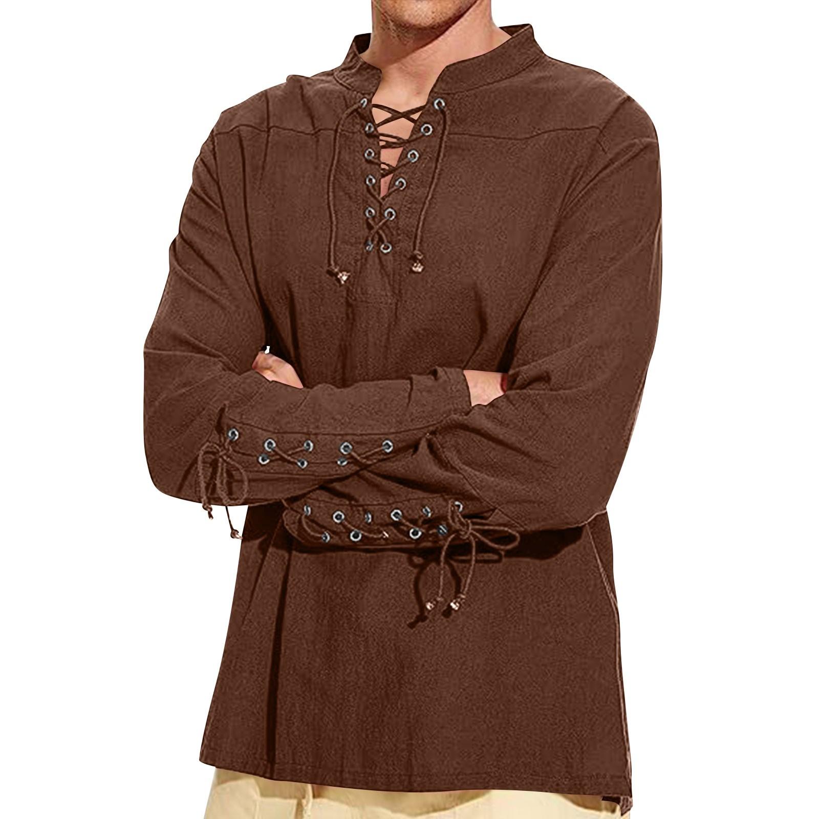 Мужская толстовка с капюшоном и принтом Хэллоуин большого размера с завязками на пуговицах XXXL коричневый 1980₽