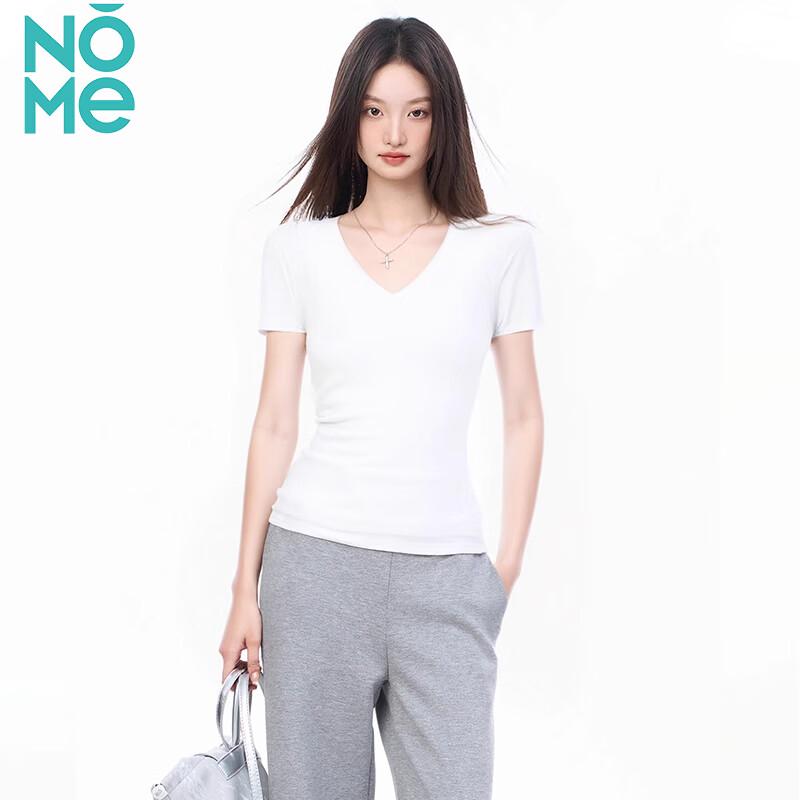 Women s Slim-Fit V-Neck Short Sleeve T-Shirt L