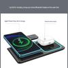 3-in-1 Foldable Wireless Charger: Phone Stand, Watch & Earbuds Fast Charger