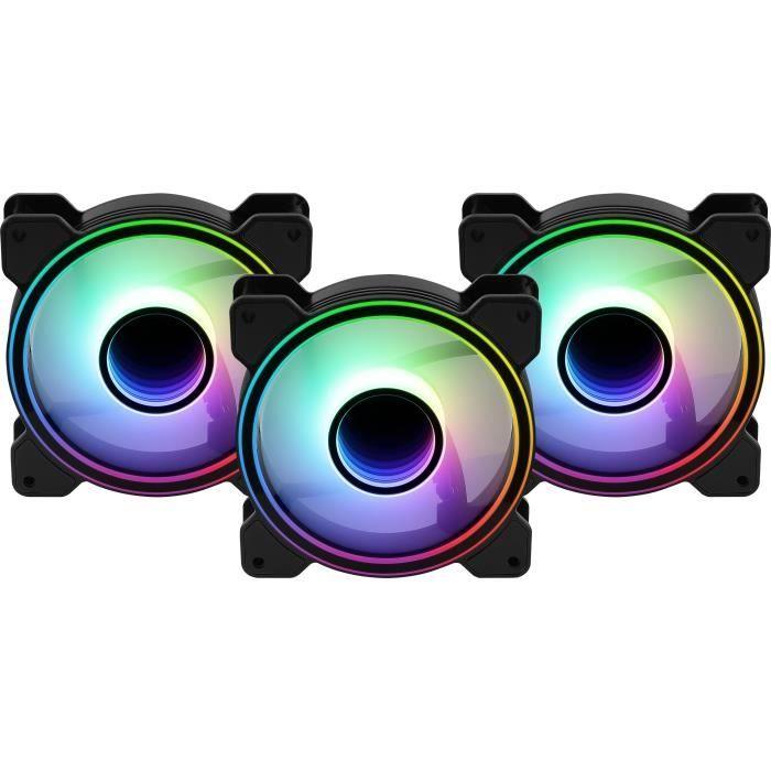 Kit de ventilateurs ARGB - AEROCOOL - Mirage 12 Pro - 120mm - 1300 TPM - 17,8 dBA