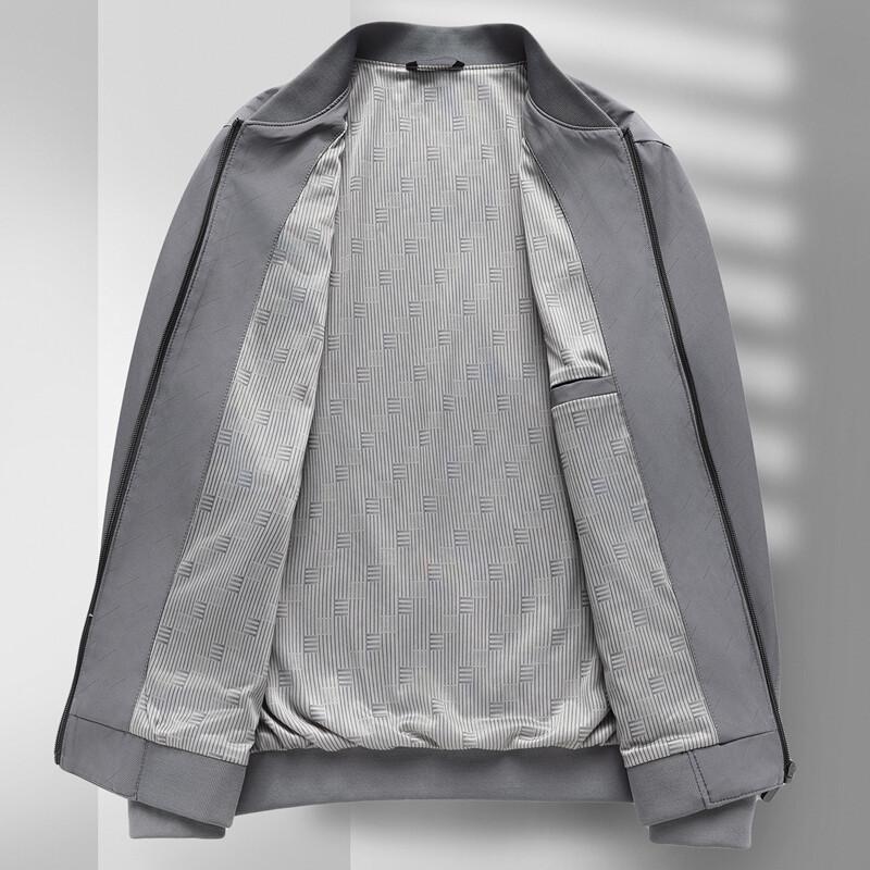 Men's Jacket Spring and Autumn New High-end Middle-aged Jacket Men's Baseball Collar Casual Versatile Top Men's